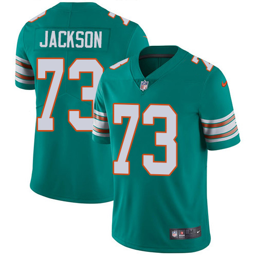 Nike Miami Dolphins #73 Austin Jackson Aqua Green Alternate Youth Stitched NFL Vapor Untouchable Limited Jersey->youth nfl jersey->Youth Jersey